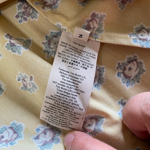 Tory Burch Garden Rose Poplin Shirt - Picture 5 of 16